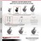 Service Caster Tool Box Caster Wheel Set 5'' Glass Filled Nylon Swivel Casters, 4PK TOOL-SCC-30CS520-GFNB-TLB-2-R-2 - alternate 5